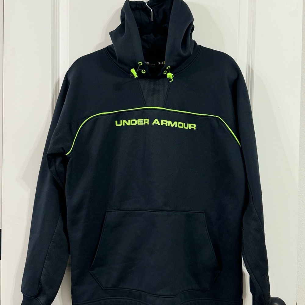 Men’s Under Armour Sweatshirt Black/Neon Green MEDIUM